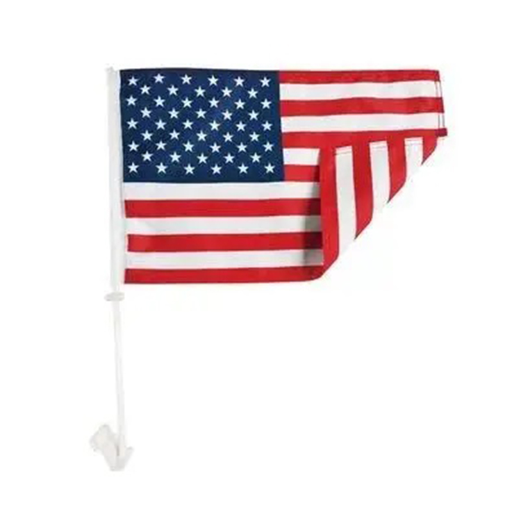 custom United States American Window Clip on USA Car Flag